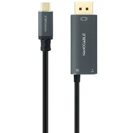 CABLE USB-C/M A DISPLAYPORT/M 8K + USB-C/H 1.8 M NANOCABLE